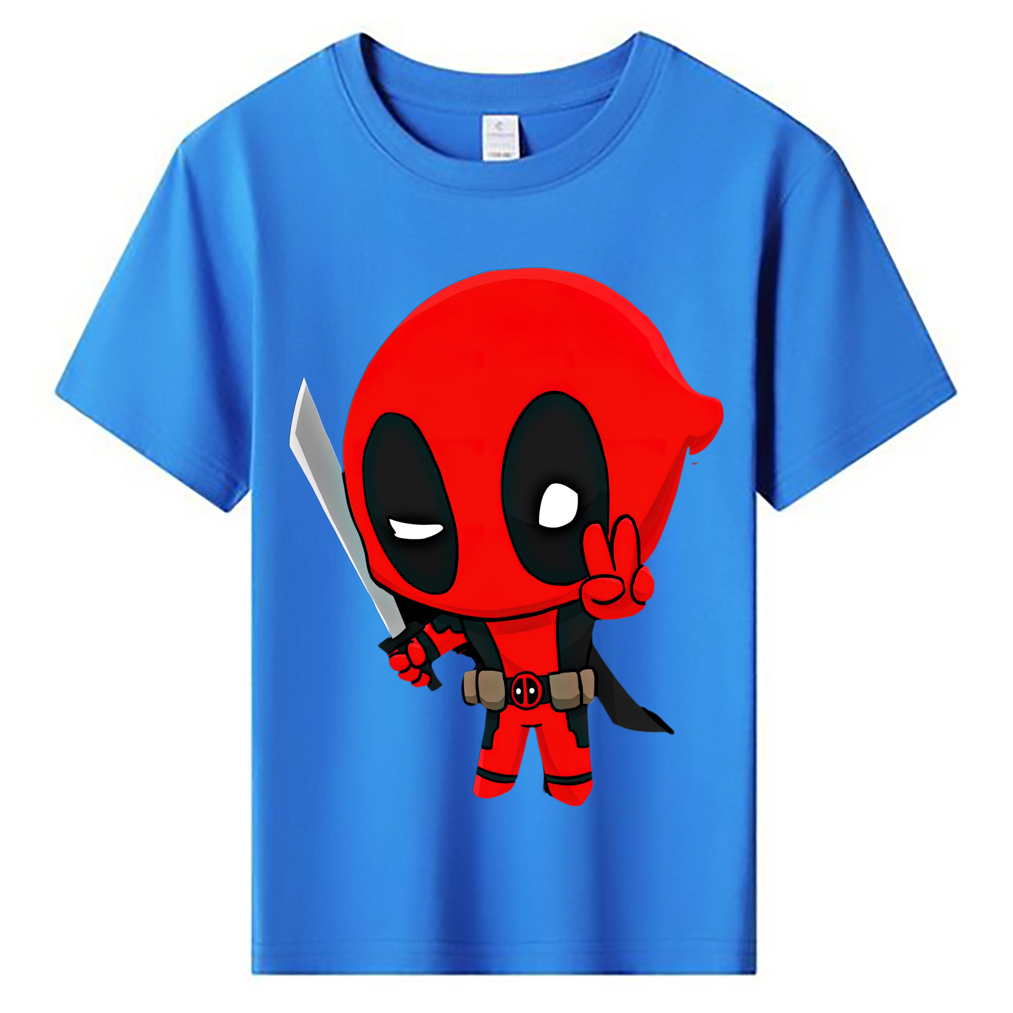 （画像用） Deadpool デッドプール 綿100％キッズTシャツ（フロントプリント）